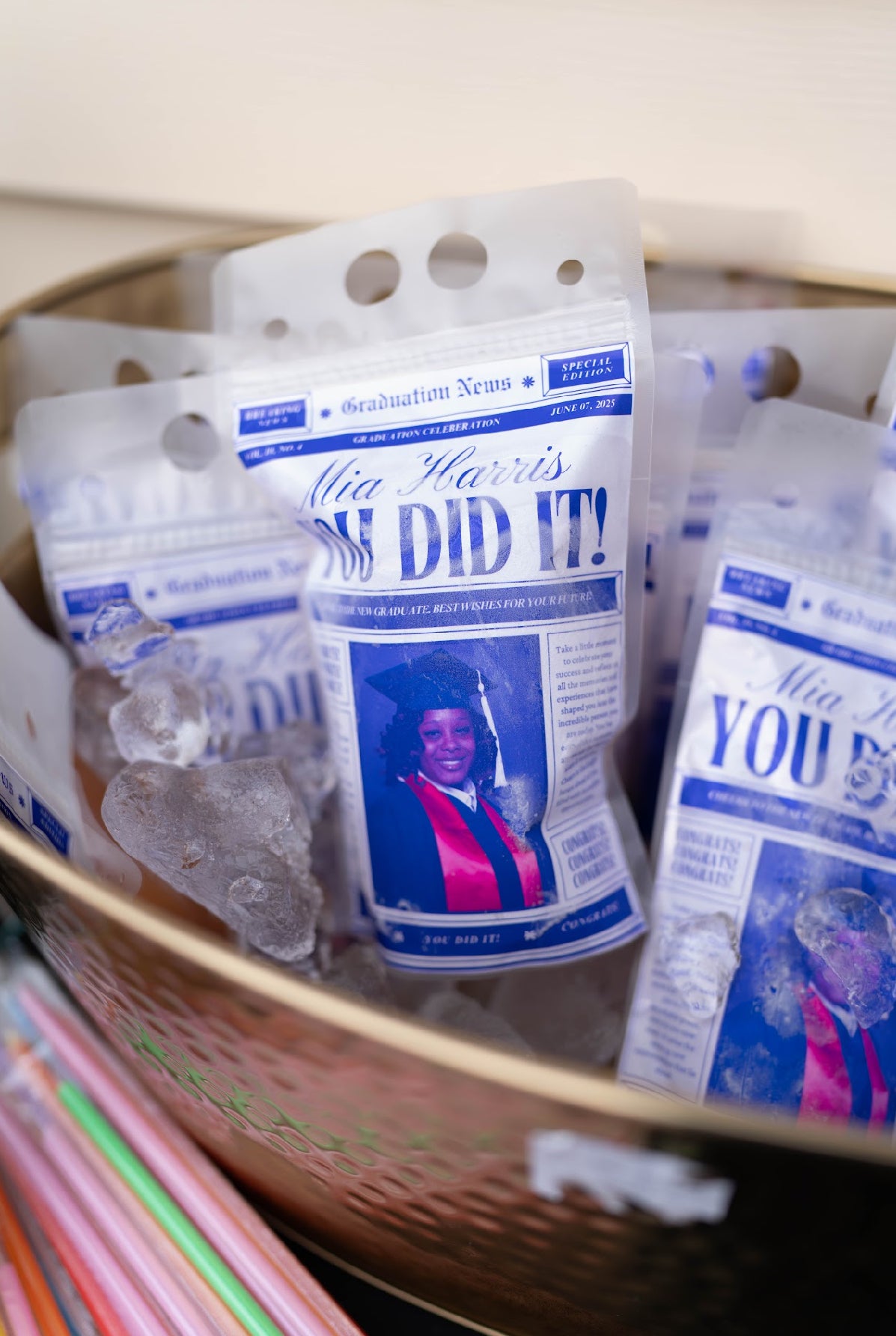 Enlarged Capri Sun Pouches