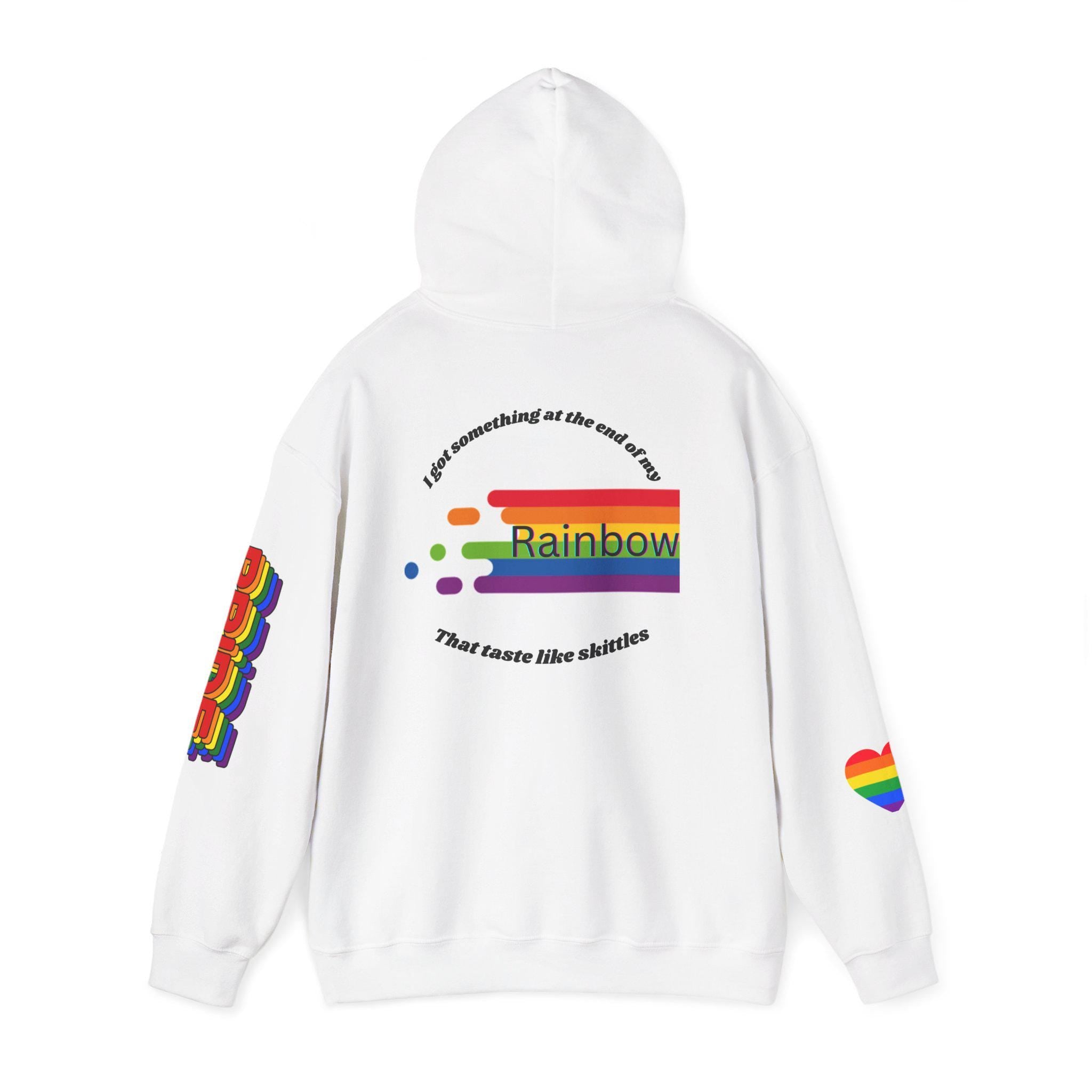 Pride Rainbow Hooded Sweatshirt | Unisex, Cozy Pride Gear, LGBTQ+ Apparel, Colorful Hoodie for Celebrations, Gift for Allies