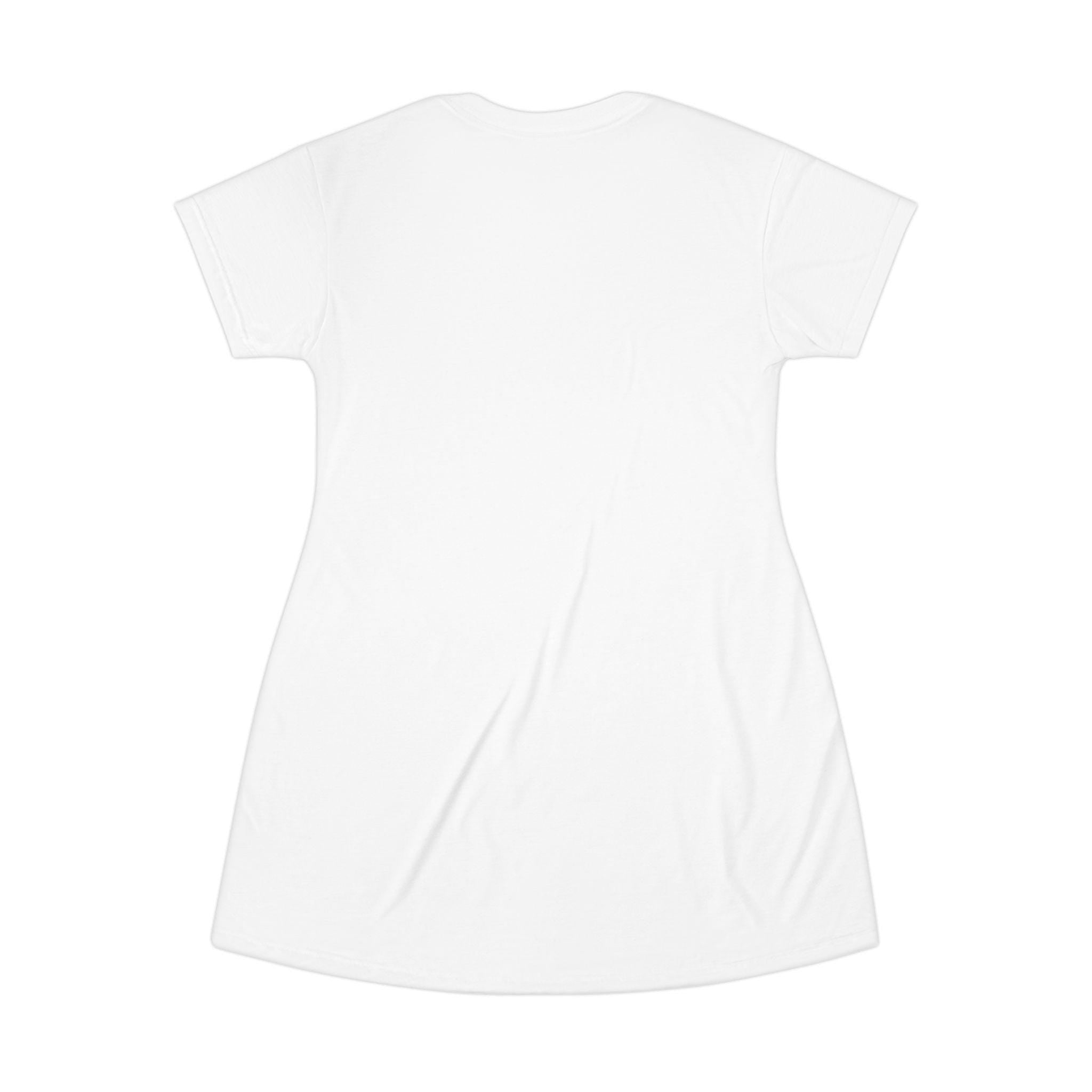 Rainbow Heart T-Shirt Dress - Colorful Pride Apparel, Casual Summer Dress, LGBTQ+ Fashion, Gift for Pride Month, Comfortable Everyday Wear