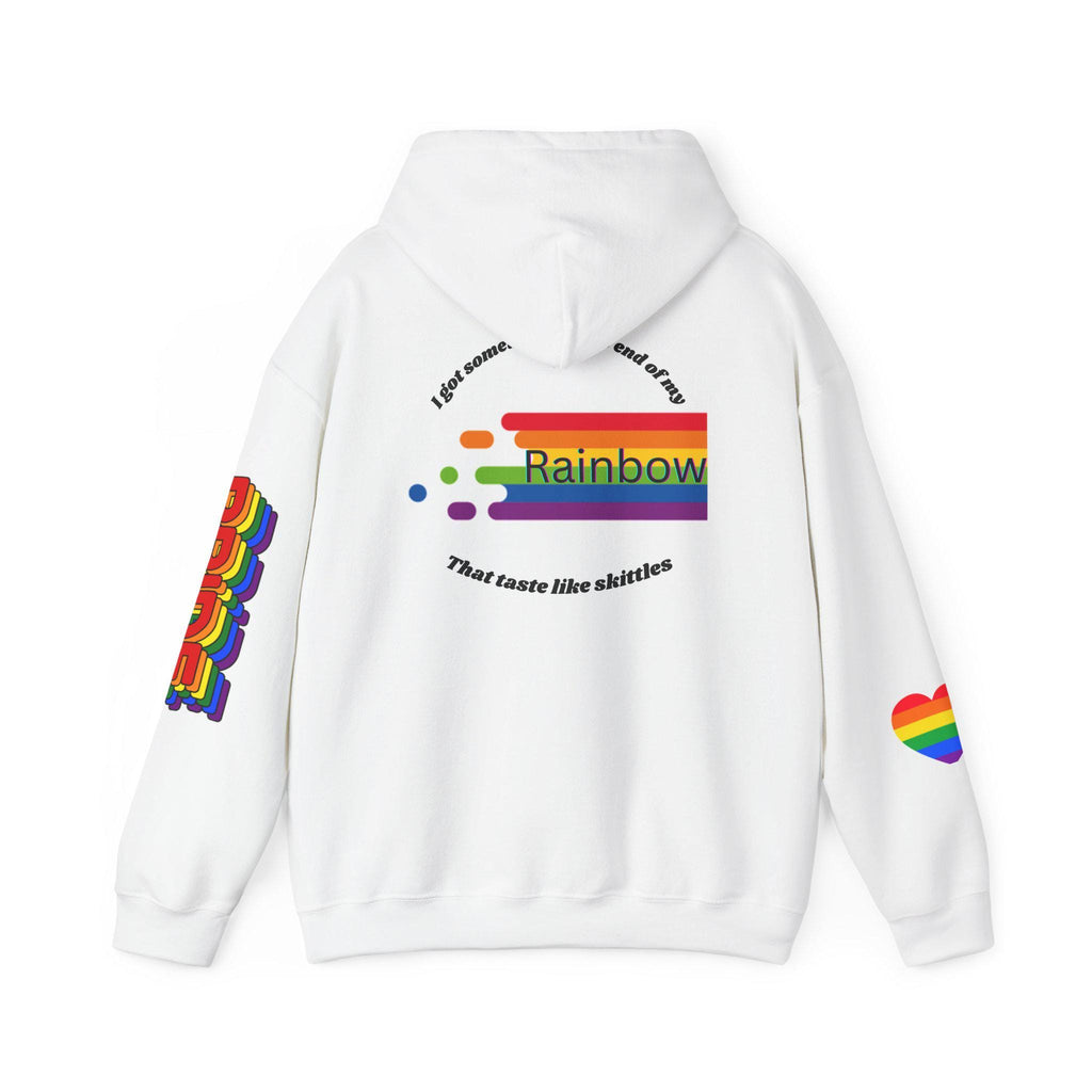 Pride Rainbow Hooded Sweatshirt | Unisex, Cozy Pride Gear, LGBTQ+ Apparel, Colorful Hoodie for Celebrations, Gift for Allies
