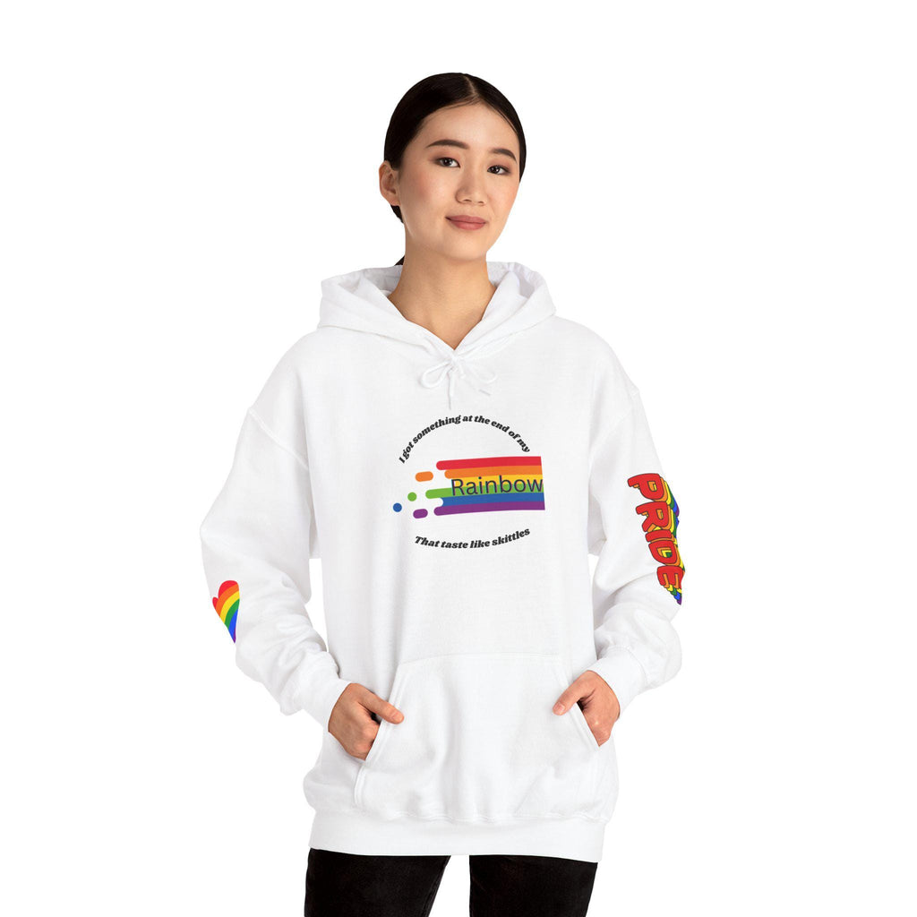 Pride Rainbow Hooded Sweatshirt | Unisex, Cozy Pride Gear, LGBTQ+ Apparel, Colorful Hoodie for Celebrations, Gift for Allies