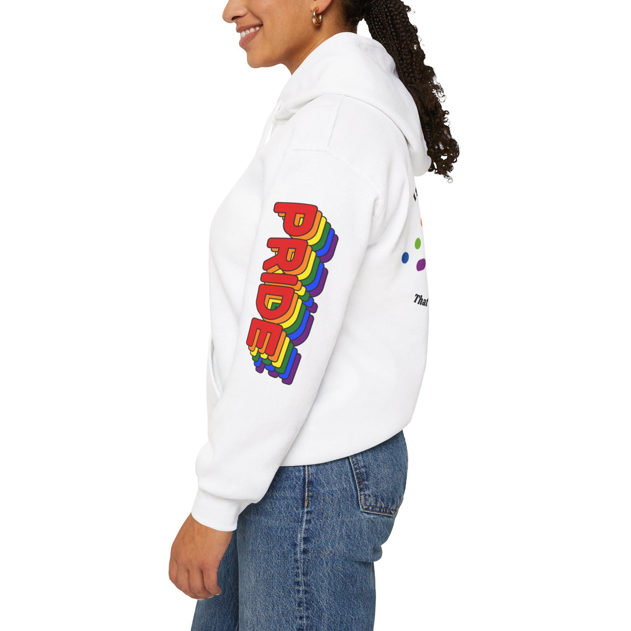 Pride Rainbow Hooded Sweatshirt | Unisex, Cozy Pride Gear, LGBTQ+ Apparel, Colorful Hoodie for Celebrations, Gift for Allies