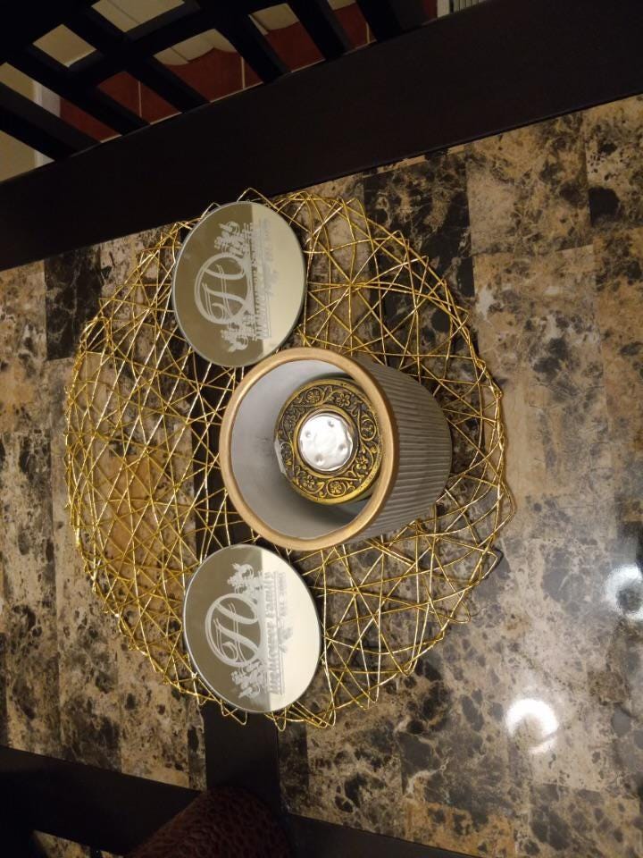 Customized glass coasters