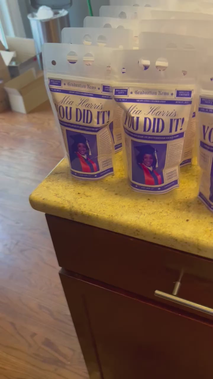 Enlarged Capri Sun Pouches